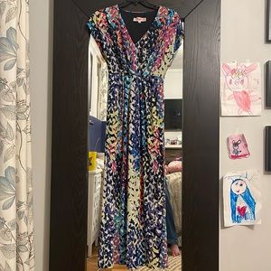 Trina Turk - Multi Colored Long Dress. Great fit. Size 4. Great year round dress